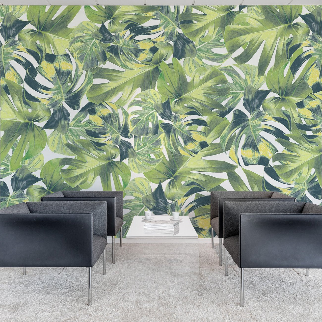Jungle Giant Monstera Mural Wallpaper (SqM)