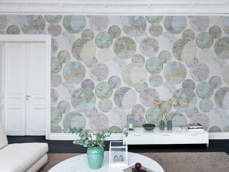 Globes Gathering Dew Mural Wallpaper (SqM)