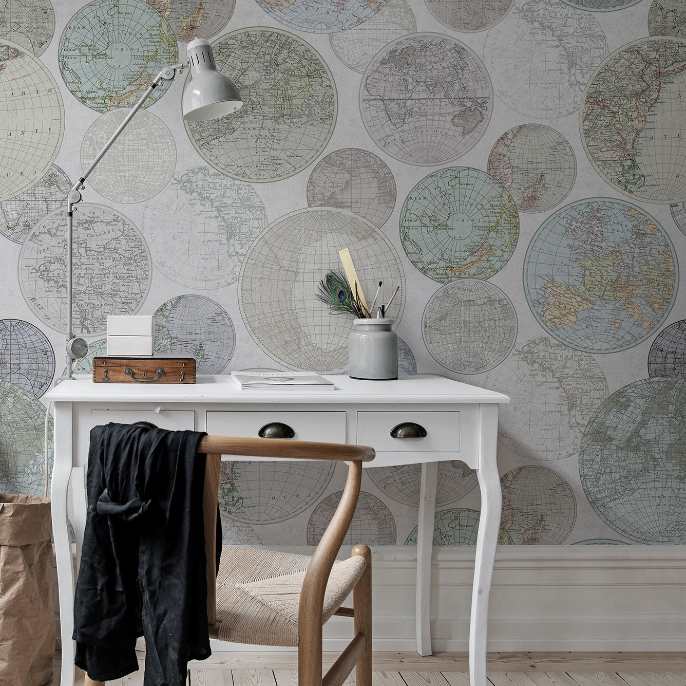 Globes Gathering Dew Mural Wallpaper (SqM)