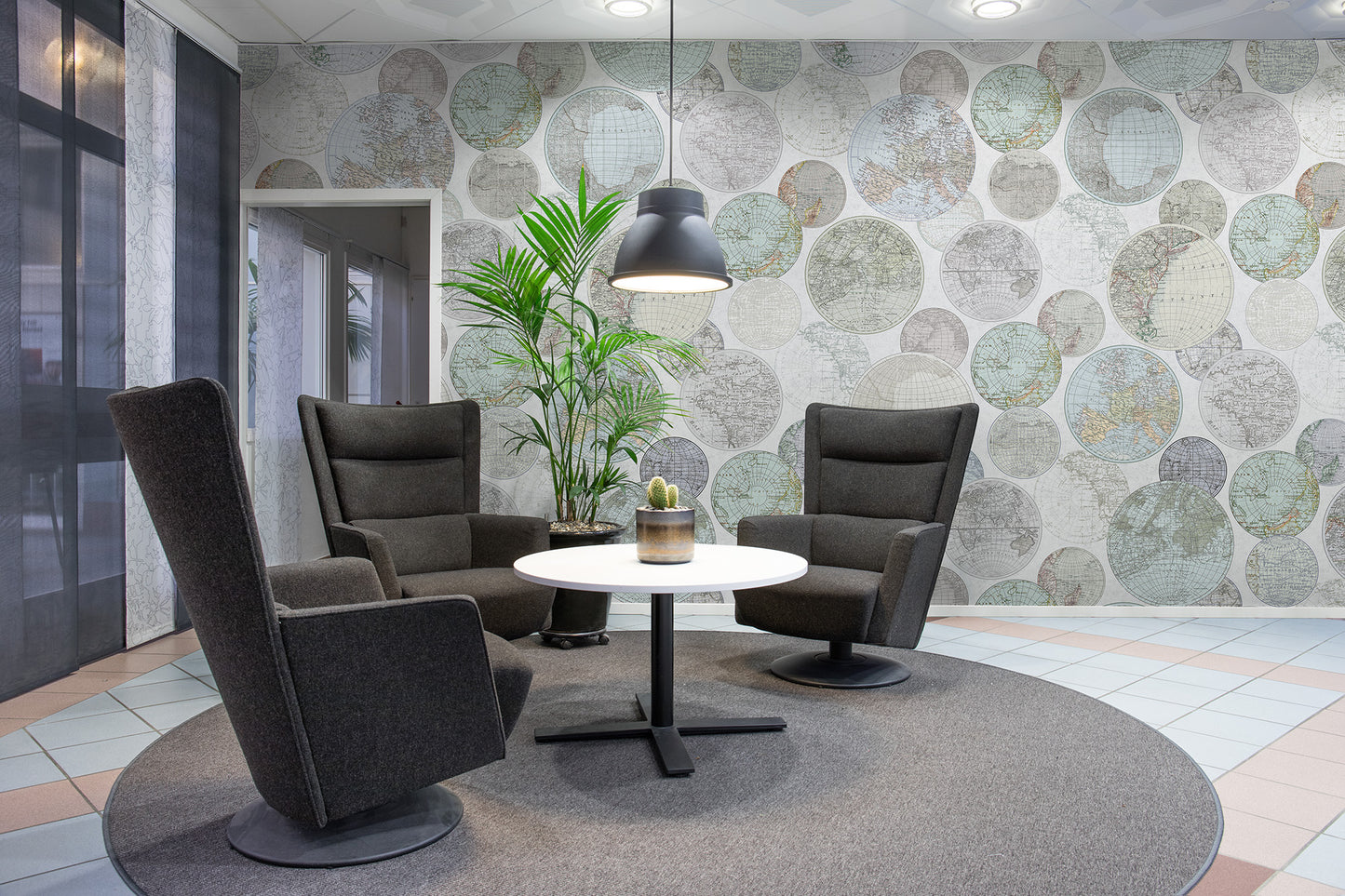 Globes Gathering Dew Mural Wallpaper (SqM)