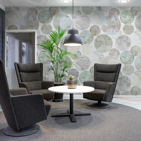 Globes Gathering Dew Mural Wallpaper (SqM)
