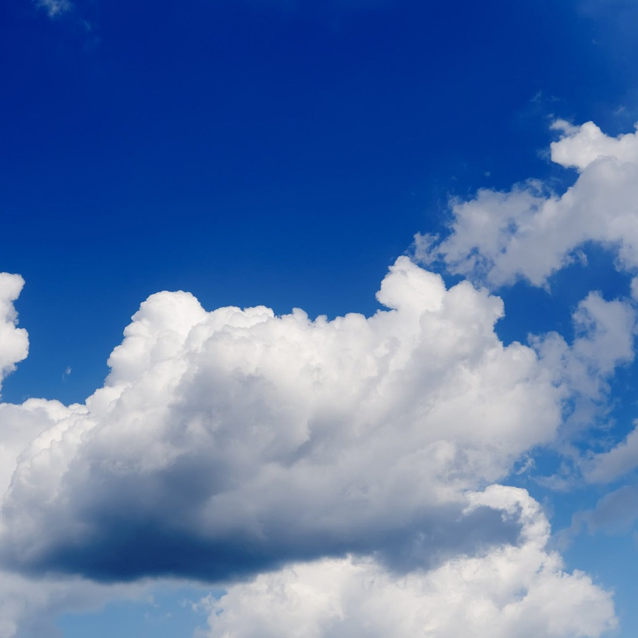 Happy Clouds Blue Mural Wallpaper (SqM)