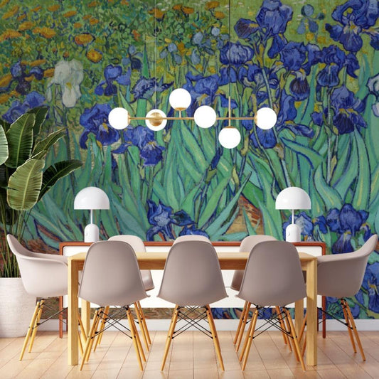 Irises By Van Gogh Mural Wallpaper (SqM)