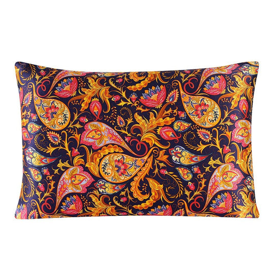 Golden Paisley Mulberry Silk Pillowcase