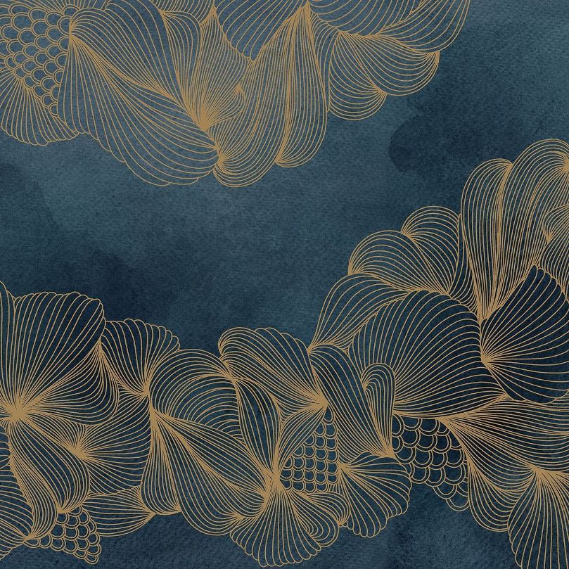 Opulence Blue Sapphire Mural Wallpaper (SqM)