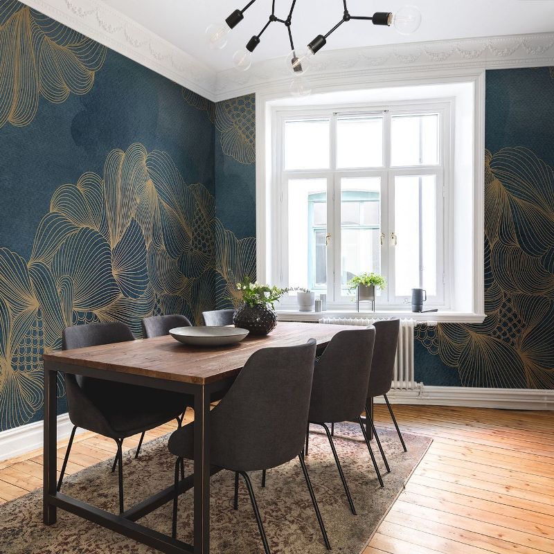 Opulence Blue Sapphire Mural Wallpaper (SqM)