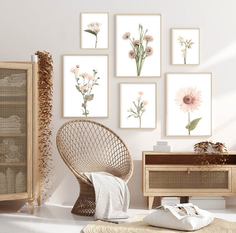 Protea Nordic Wild Flowers Canvas Print