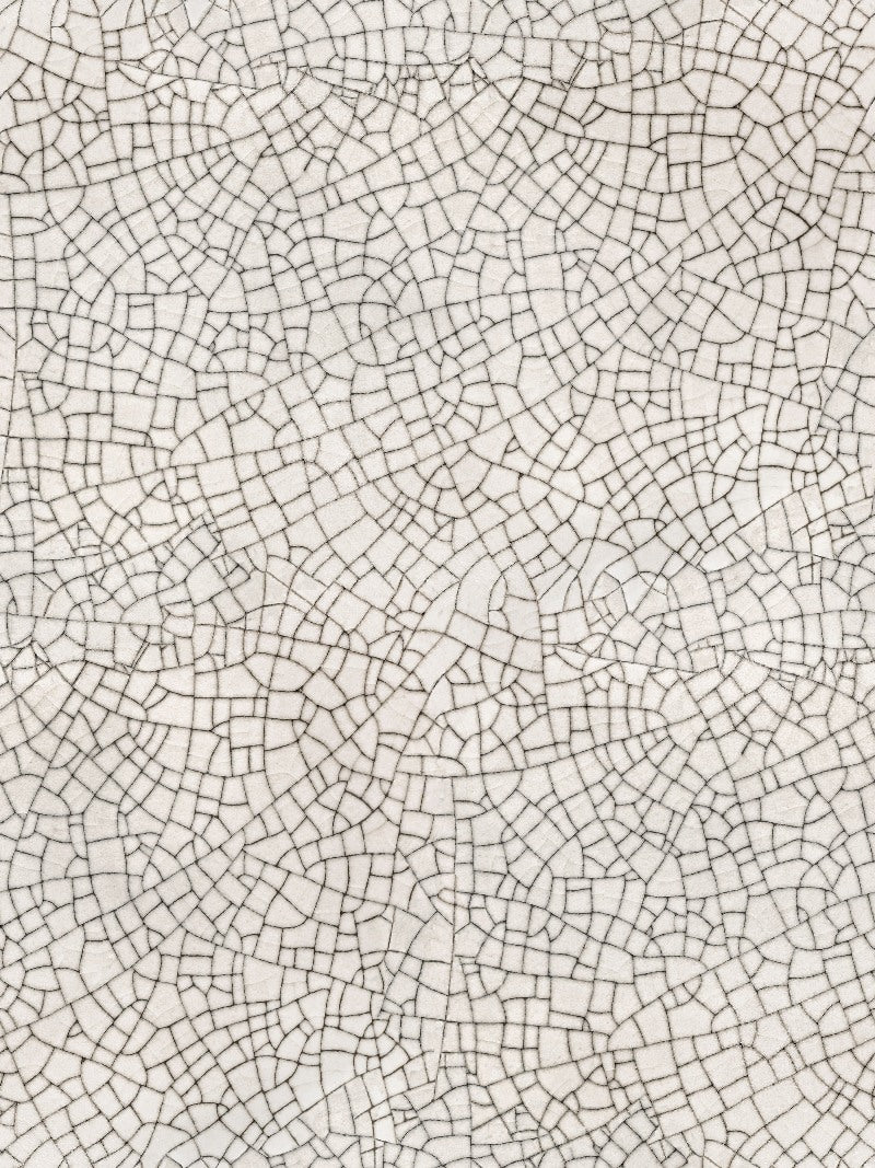 Raku Crackle Cream Mural Wallpaper (SqM)