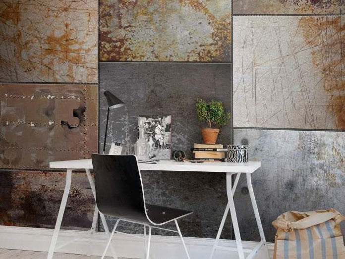Steel Plates Mural Wallpaper (SqM)