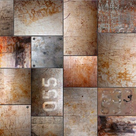 Steel Plates Mural Wallpaper (SqM)