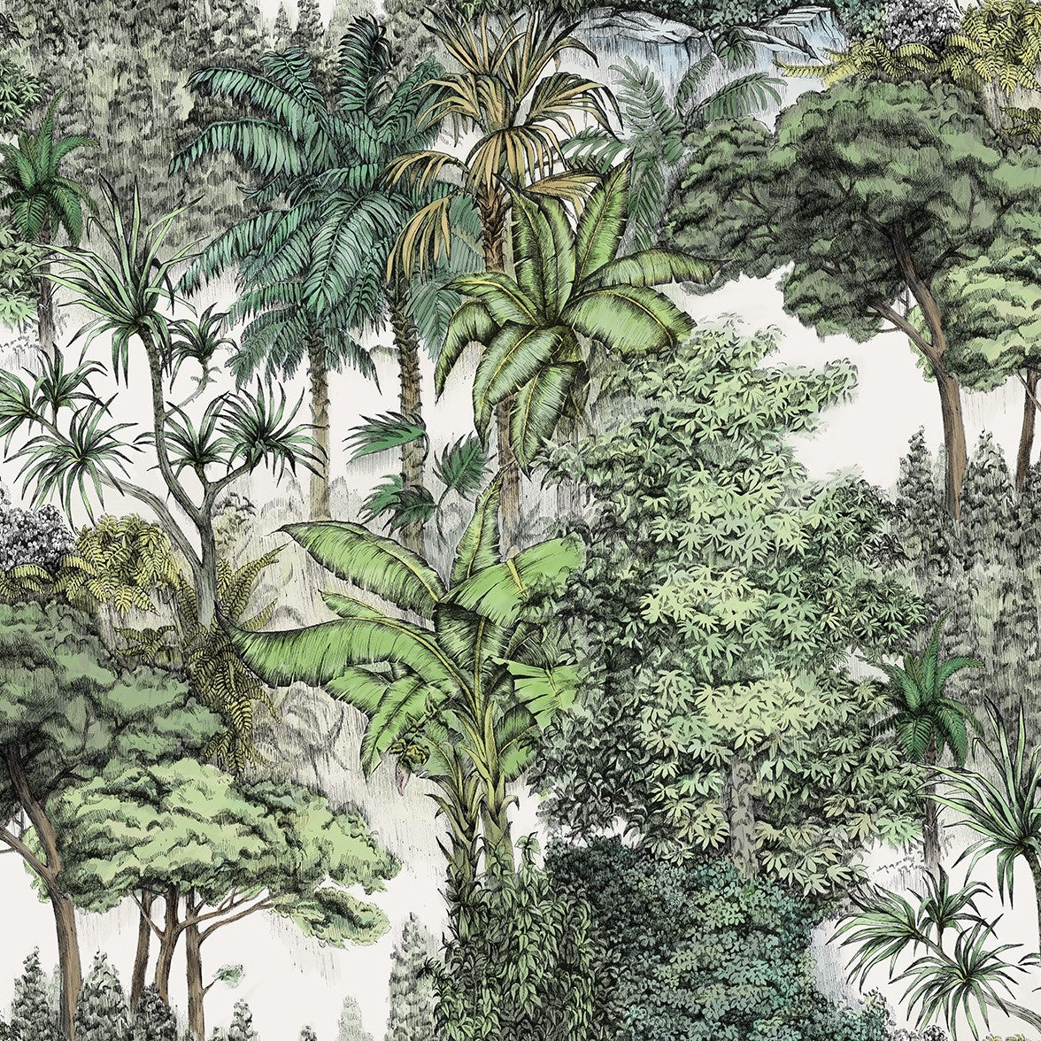 Tropical Jungle Lush Mural Wallpaper (SqM)
