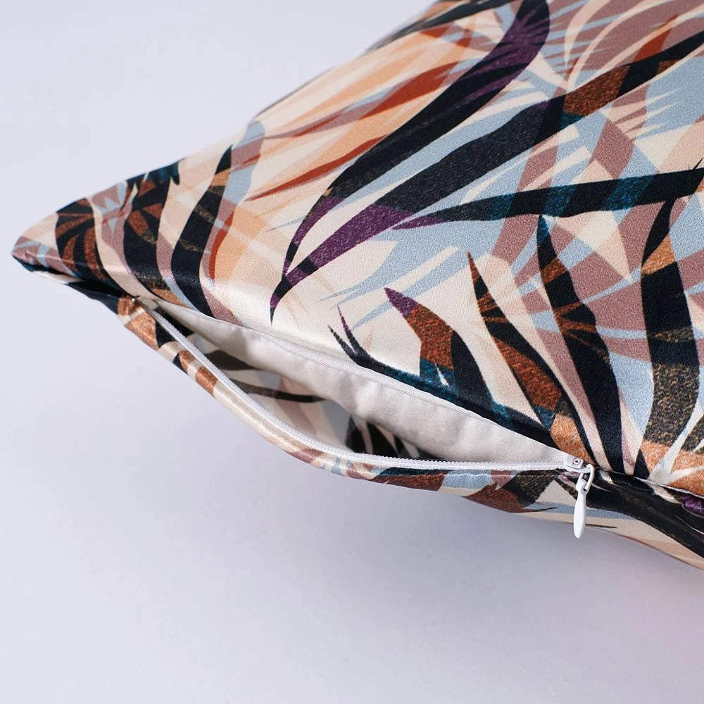 Tropical Leaves Mulberry Silk Pillowcase