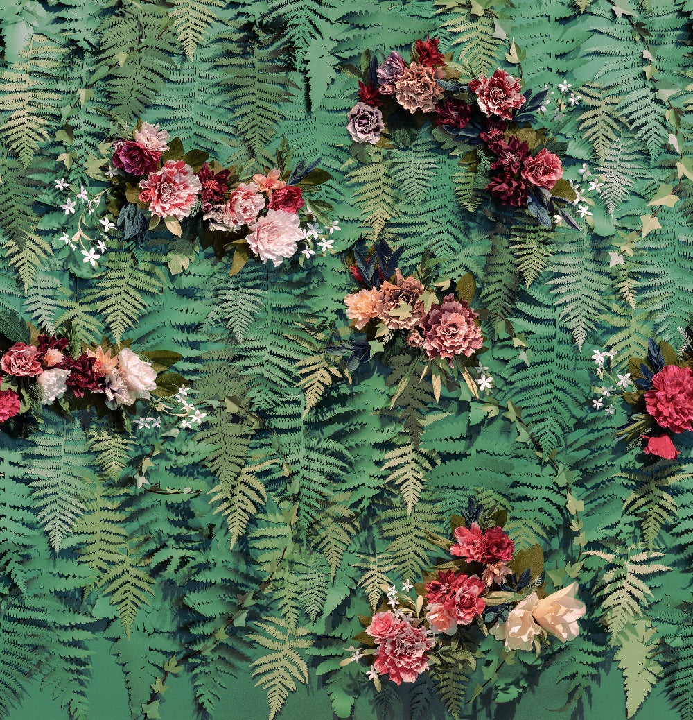 Unfading Flowers Mural Wallpaper (SqM)