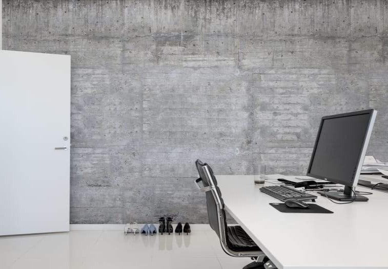 Wooden Grey Concrete Mural Wallpaper (SqM)