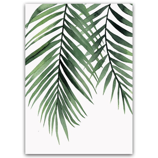Tropical Palm Leaves Wall Art